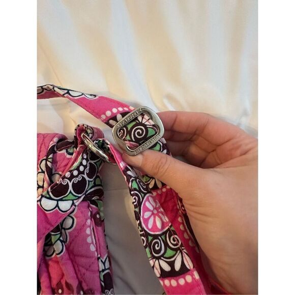 Vera Bradley Women's Floral Saddle Up Crossbody Bag Pink - Picture 5 of 6